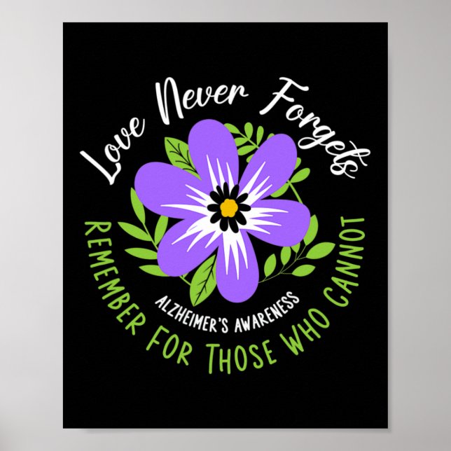 Love Never Forgets Remember For Those Who Cannot  Poster (Front)