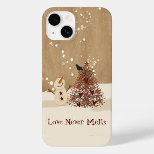 Love Never Melts Snowman  Case-Mate iPhone 14 Case