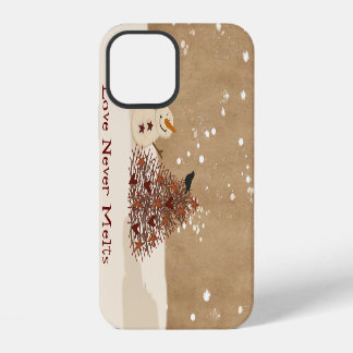 Love Never Melts Snowman iPhone 12 Case
