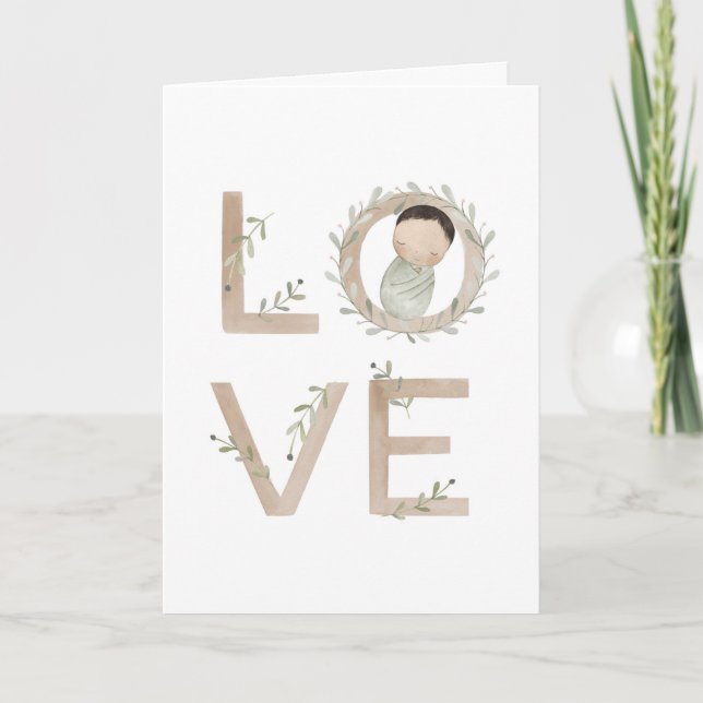 Love |  New Baby Card (Front)