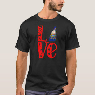 Love New Hampshire In Block Letters T-Shirt