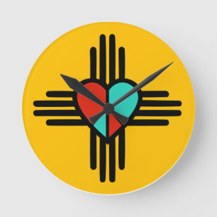 Love, New Mexico, Peace Round Clock