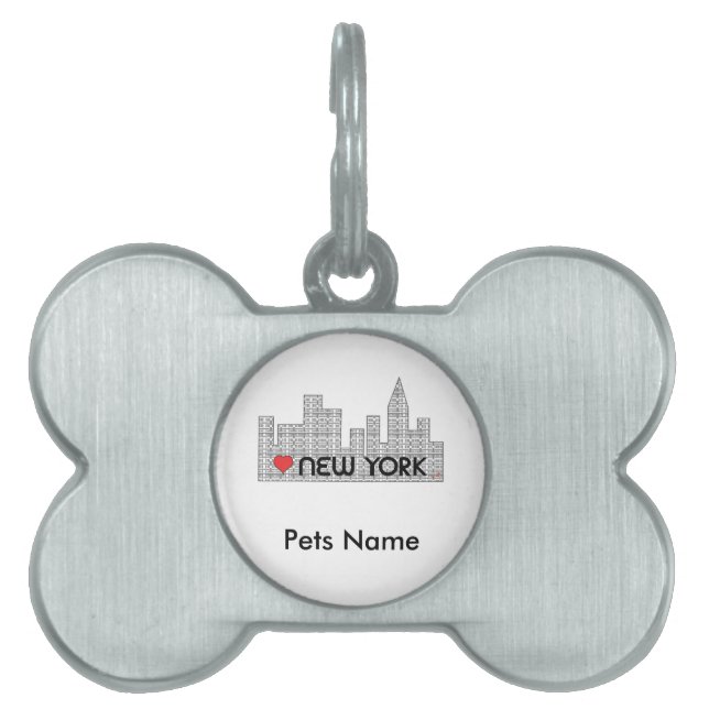 Love NEW YORK Pet ID Tag (Front)