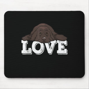 Love Newfie Dog Sleeping Home Decor Mouse Pad