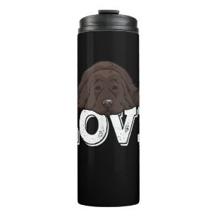 Love Newfie Dog Sleeping Home Decor Thermal Tumbler