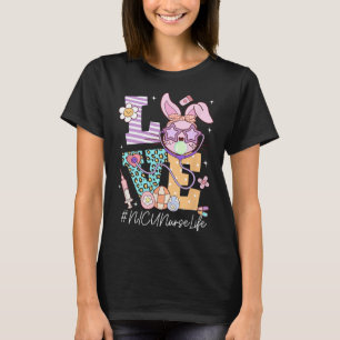 Love Nicu Nurse Easter Bunny Eggs Stethoscope Cute T-Shirt