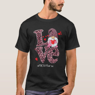 Love NICU Nurse Gnome Nursing Valentine's Day T-Shirt