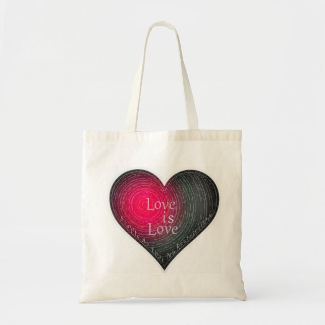 "Love...No Restrictions" tote (Front)