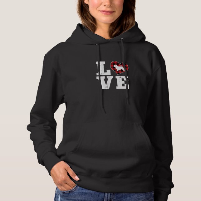 Love Norfolk Terrier Dog Lover Gifts Cute Dog Vale Hoodie (Front)