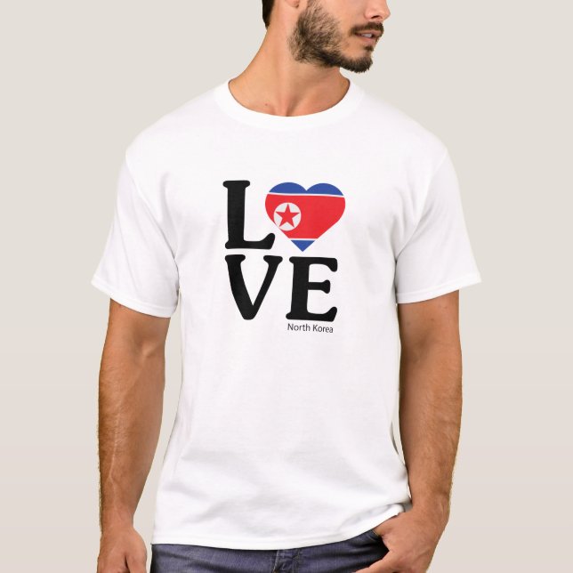 Love North Korea T-Shirt (Front)