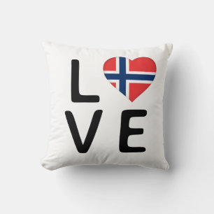 Love - Norway Flag Cushion