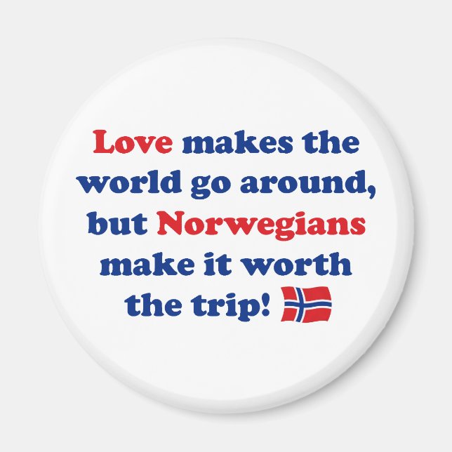 Love Norwegians Magnet (Front)
