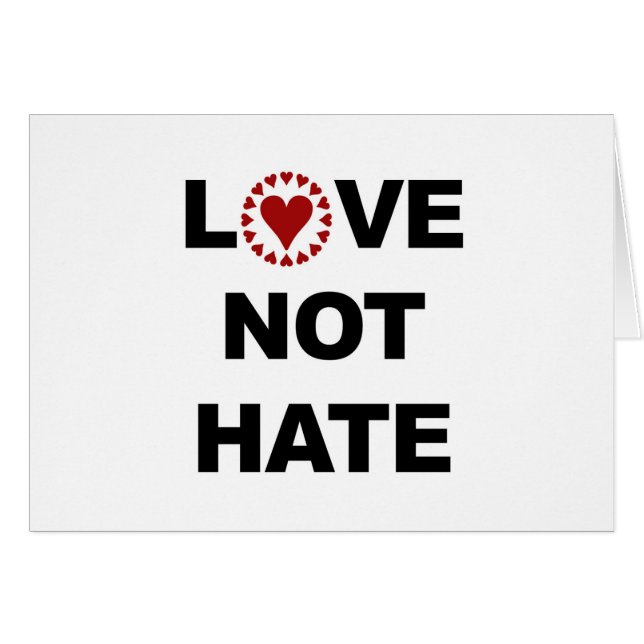 LOVE NOT HATE (Front Horizontal)
