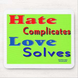 love not hate mouse pad