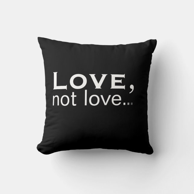 Love not love cushion (Front)
