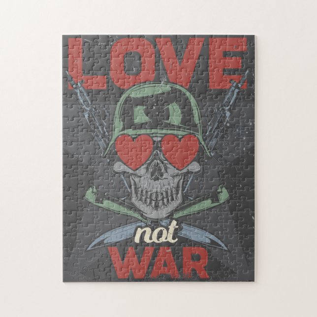 "Love Not War" Peaceful Puzzle - Spread Love with  (Vertical)