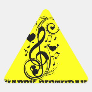 Love Note,Forever Yours_ Triangle Sticker