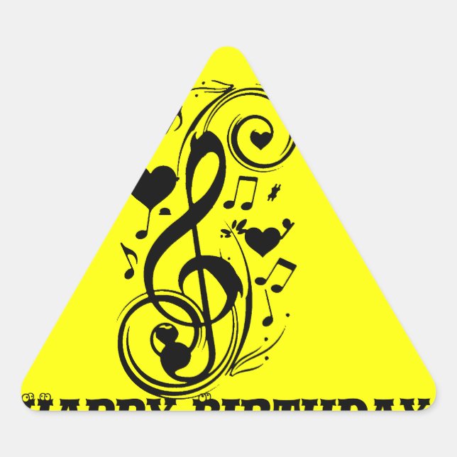 Love Note,Forever Yours_ Triangle Sticker (Front)