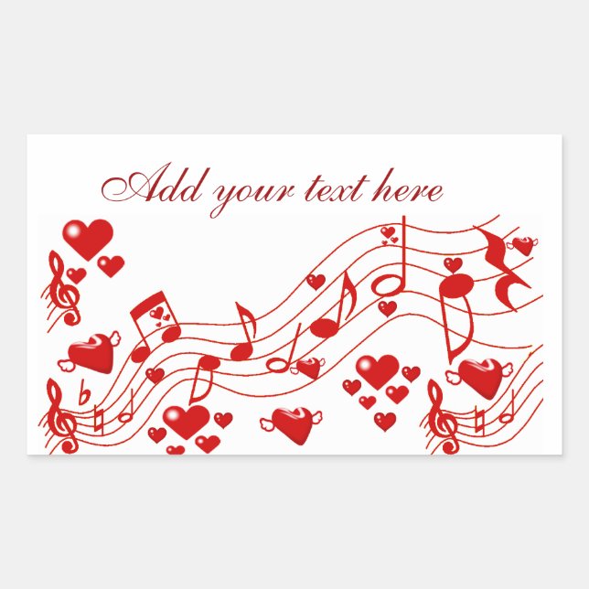 Love Notes_ Rectangular Sticker (Front)