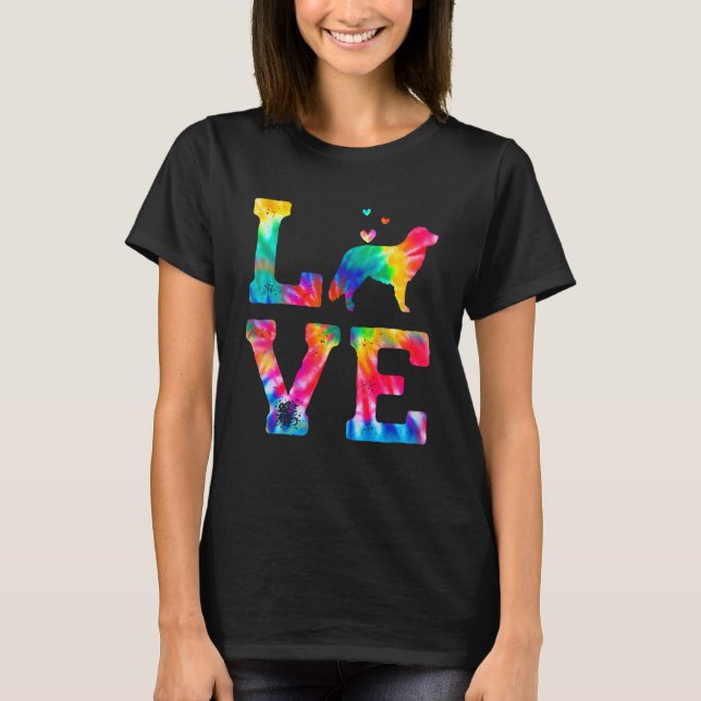 Love Nova Scotia Duck Tolling Retriever Toller Tie T-Shirt (Front)