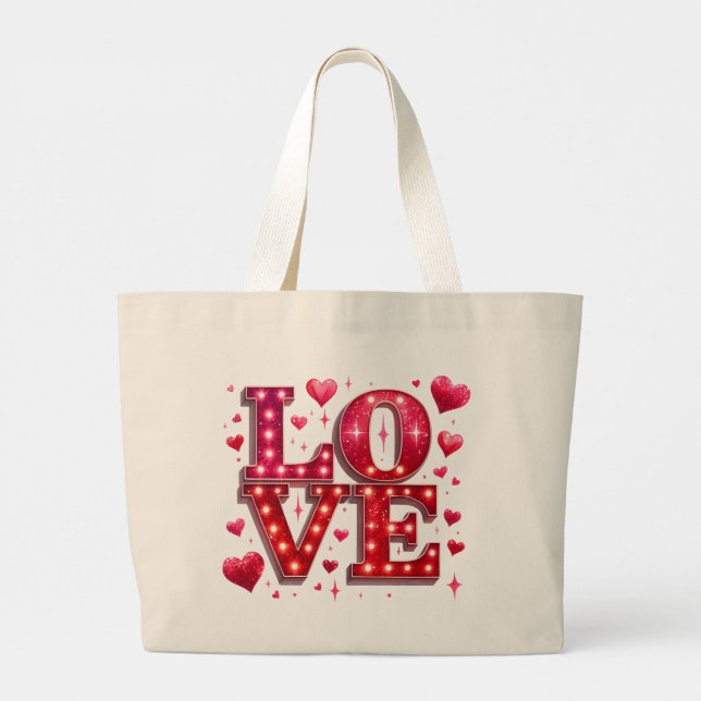 Love Nr. 4 Large Tote Bag (Back)