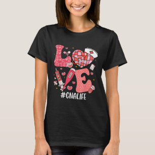 Love Nurse Life Cna Life Disco Heart Nurse Week T-Shirt