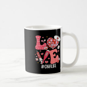 Love Nurse Life Cna Life Disco Heart Nurse Week Va Coffee Mug