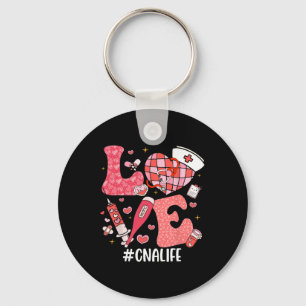 Love Nurse Life Cna Life Disco Heart Nurse Week Va Key Ring