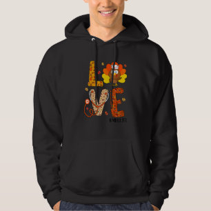 Love Nurse Life Fall MBU Nurse Turkey Thanksgiving Hoodie