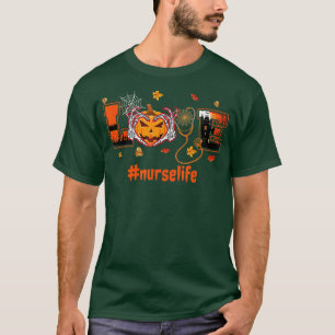 Love Nurse Life Pumpkin Halloween Thanksgiving Boy T-Shirt