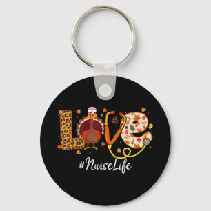 Love Nurse Nurse Life Christmas  Flannel Love Nurs Key Ring
