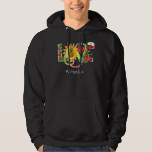 Love Nurse Off Duty Watermelon Pineapple Summer Vi Hoodie