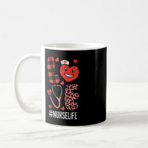 Love Nurse Valentines Day Scrub Valentine RN ICU E Coffee Mug