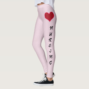 Love Nursing Leggings Pink