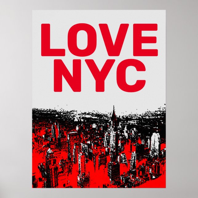 Love NYC Manhattan New York City Poster (Front)