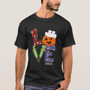 Love OB Nurse Life Nurse Halloween Scary Pumpkin C T-Shirt