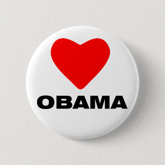 Love Obama 6 Cm Round Badge
