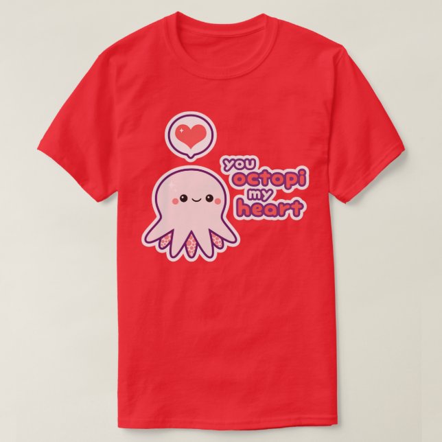 Love Octopus T-Shirt (Design Front)