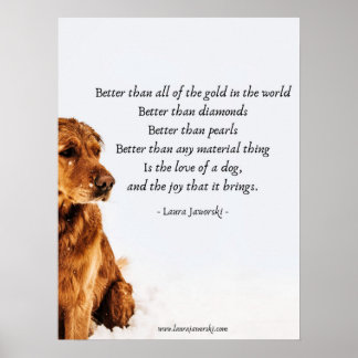 Love of a Dog by Laura Jaworski Poster