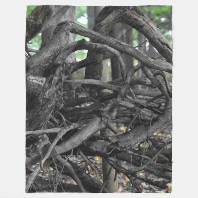 Love of a Fallen Tree Fleece Blanket (Front)