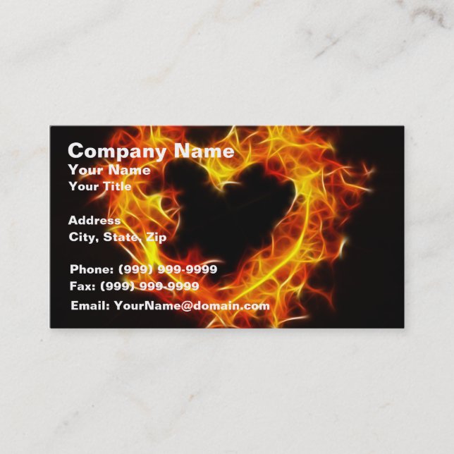 Love of Fire Business Card (Front)