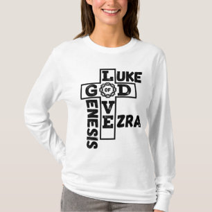 Love Of God Biblical Crossword Women's Long Sleeve T-Shirt