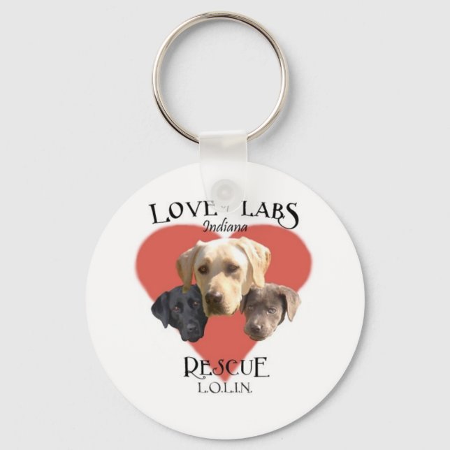 Love of Labs keychain (Front)