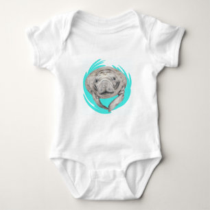 LOVE OF MANATEE BABY BODYSUIT