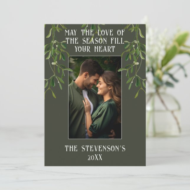 Love of the Season Photo Christmas  Holiday Card (Standing Front)