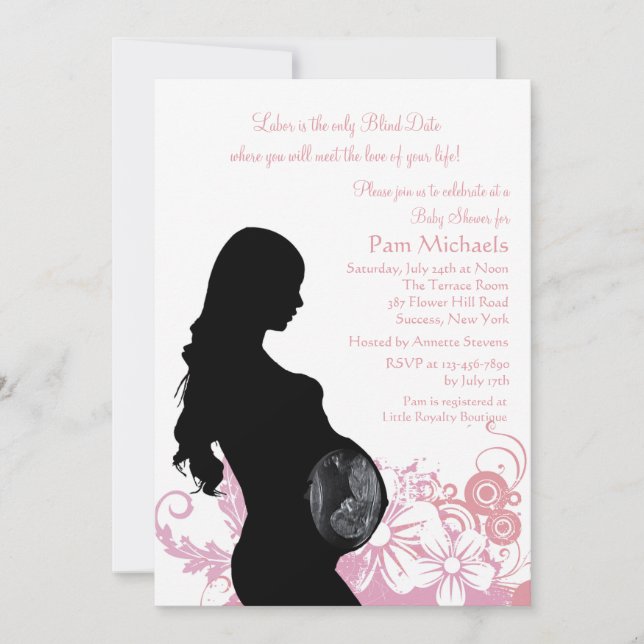 Love of Your Life Pink Baby Shower Invitation (Front)