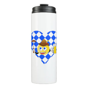 love oktoberfest emoji thermal tumbler