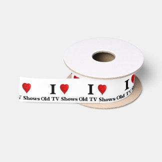 Love Old TV Shows Satin Ribbon