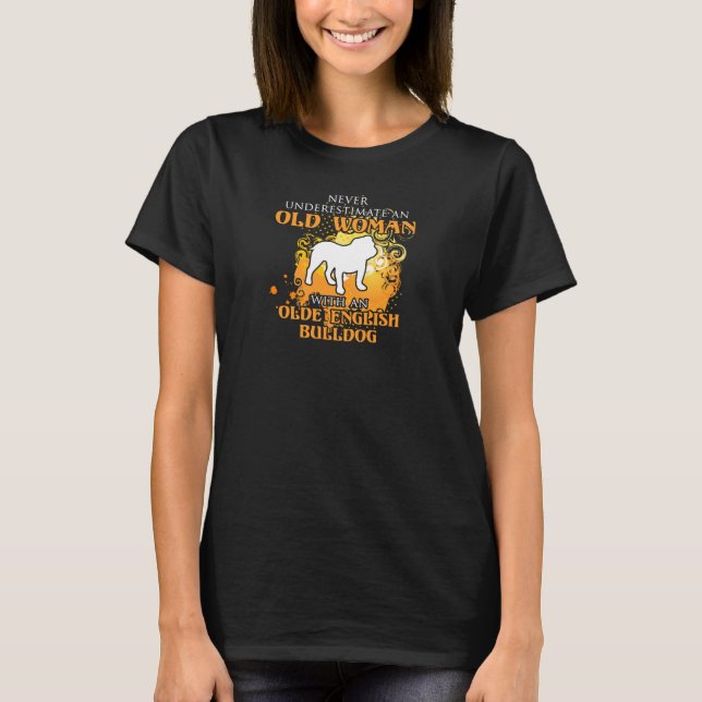love Olde English Bulldog Funny Gift T-Shirt (Front)