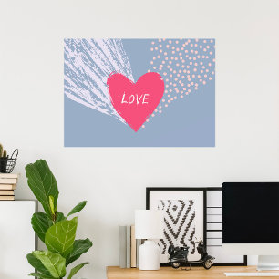 Love On A Heart Poster